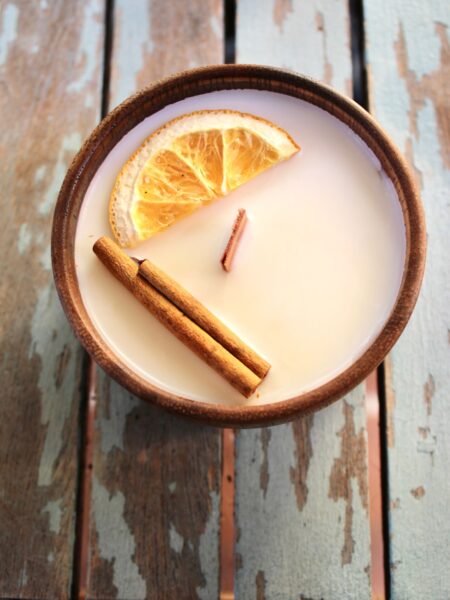 Vela de canela y naranja 8x3,5 cm