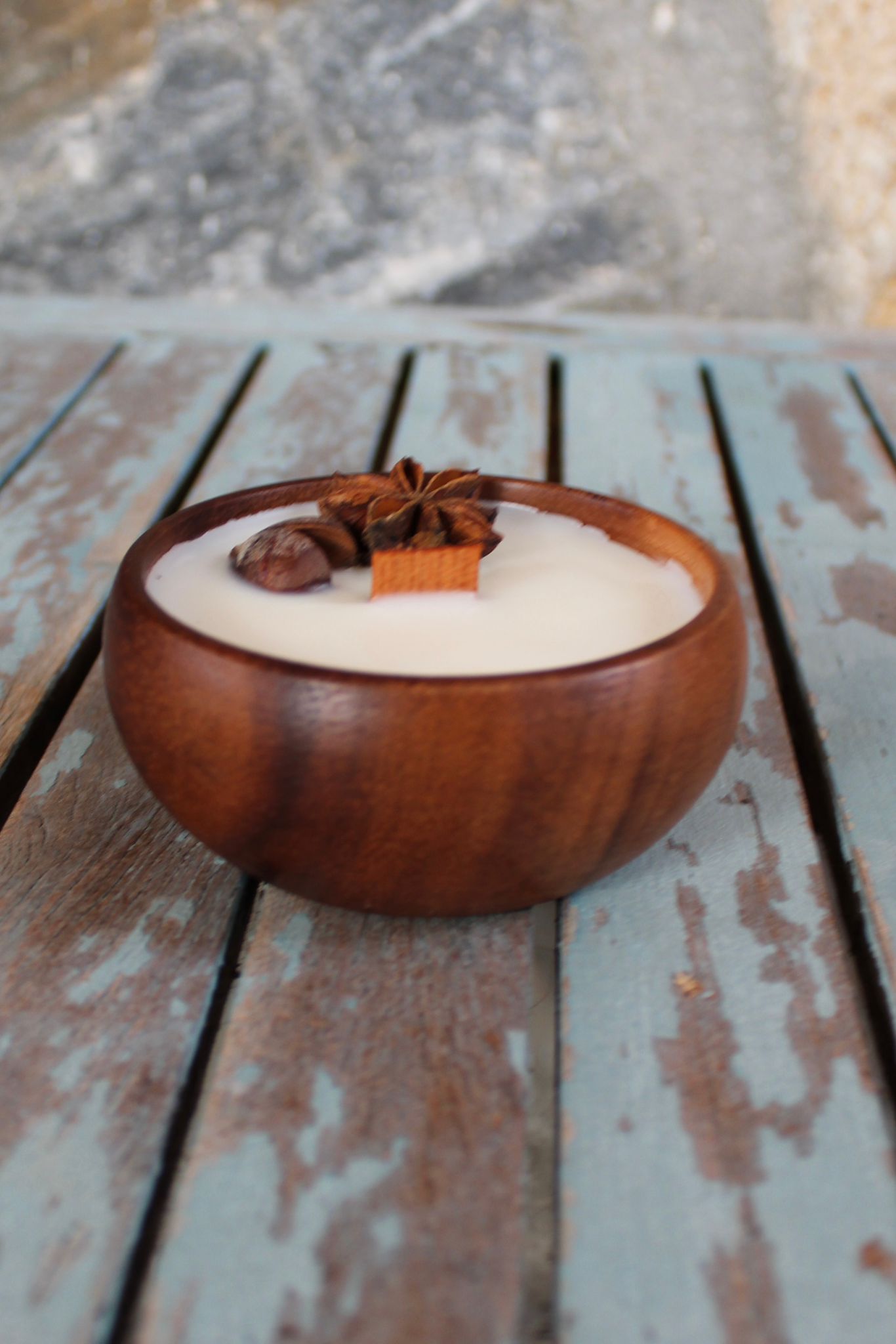Vela de vainilla y caramelo 8x3,5cm - Imagen 2