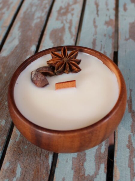 Vela de vainilla y caramelo 8x3,5cm